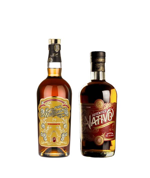 Zvýhodněný set = 1 ks Millonario 10 Aniversario Cincuenta + 1 ks Auténtico Nativo 108° Proof 52