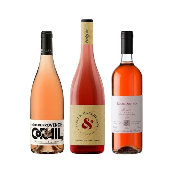Zvýhodněný set = 1 ks Roquefort Corail + 1 ks Jasci Cerasuolo + 1 ks Buondonno Toscana 12