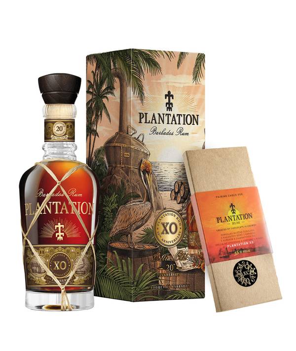 Plantation XO 20th Anniversary & originální párovací čokoláda 40 Plantation XO 20th Anniversary & originální párovací čokoláda 40