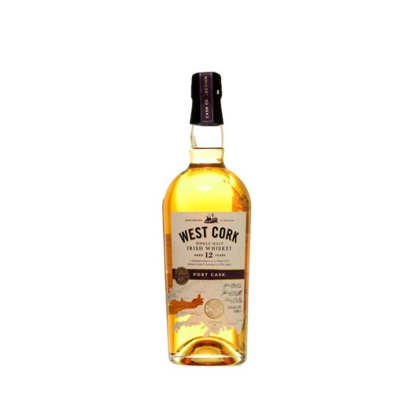 West Cork 12 Y.O. Single Malt Port Cask Finish 43
