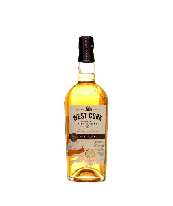 West Cork 12 Y.O. Single Malt Port Cask Finish 43